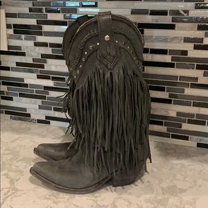 Frye Boots - Fringe Cowboy Boots